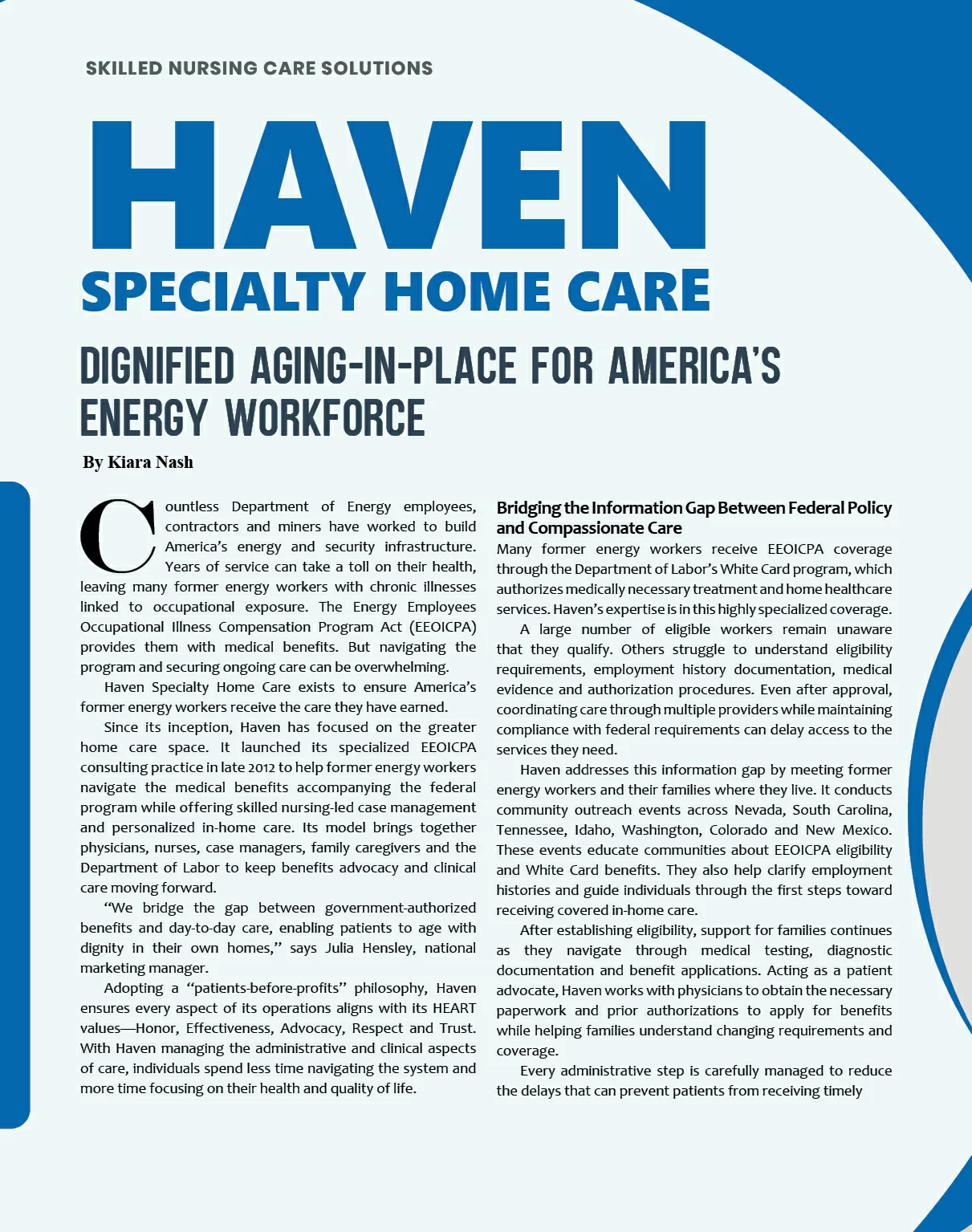  Senior Care | Energy Business Review